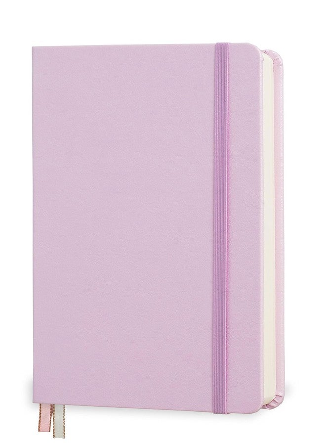Minimalism Art, Premium Hard Cover Notebook Journal, X-Large Size, Master A4 8.3" x 11.4", 186 Numbered Pages, Gusseted Pocket, Ribbon Bookmark, Extra Thick Ink-Proof Paper 120gsm (Squared, Pink) - Image 2